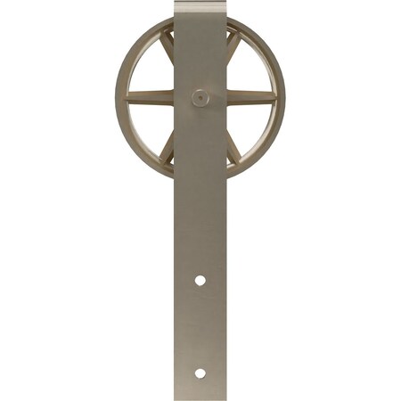 Ekena Millwork Premium Wagon Wheel Roller Hanger w/ Bolts for Barn Door for 1 3/4" Doors, White Bronze GB60014RWWZ